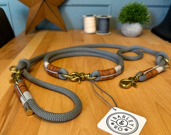The Cuckoo | Barley & Ro | Junior and Adult | Bespoke Collar and Leads | Rope Design | Handmade in Hertfordshire, UK
