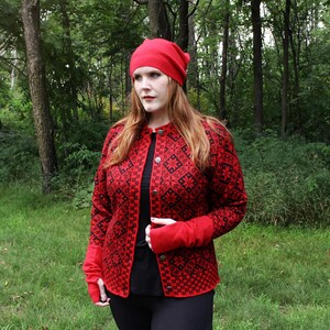 Plus size top norwegian sweaters