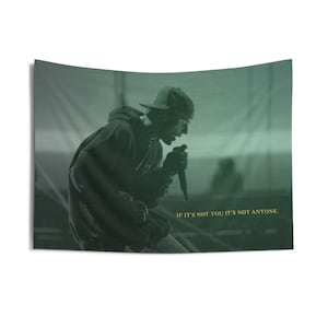 Custom Tapestries Justin Bieber Lyric Album Anyone Gift Indoor Wall