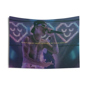Custom Tapestries Justin Bieber Lyric Album Beauty and A Beat Gift Indoor Wall