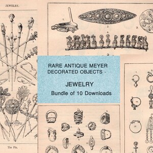 1896 Meyer Jewelry Art: Industrial Design Ornaments (10 Instant Downloads)