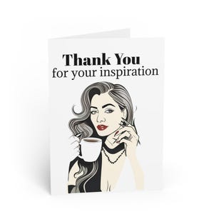 Greeting Cards, Thank You for Your Inspiration, Appreciation Note Cards, Gratitude Stationery Set, Handwritten Thank You Notes,