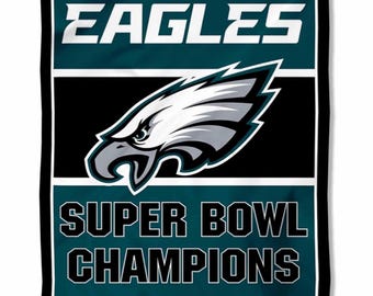 Brandneue NFL Football Team Gartenfahnen Philadelphia Eagles 2x Super Bowl Champs Dekorative Yard-Flagge Doppelseitige Eagles-Flagge