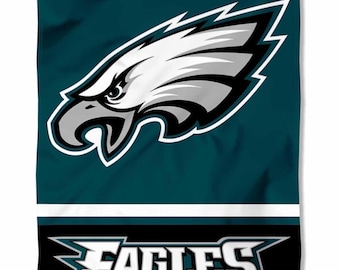 Brandneue NFL Football Team Gartenfahnen Philadelphia Eagles Midnight Green Garden Flagge Adler Dekorative Yard-Flagge Doppelseitige Adlerflagge