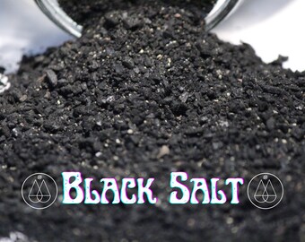 Black Witch Salt | Awake: Not Woke Shop | Witchcraft Supplies Tools, Ritual Candle Spell Magick, Protection Spellwork, Greenwitch Sea Salt