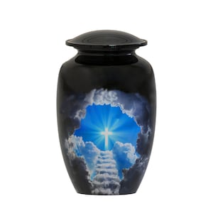 Stairway to Heaven Cremation Urn for Human Ashes, Urns for Ashes funeral and Burial Urns for Adult Male and Female, Large Size up to 200 Lbs