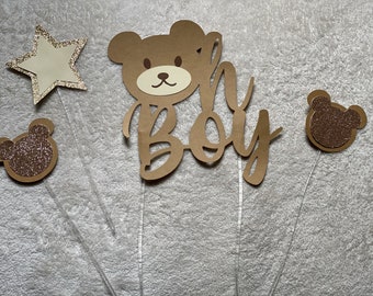 Cake Topper - Baby Shower - Gender Reveal