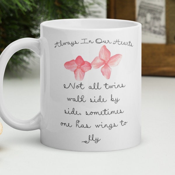 Twin Loss Mug, Twin loss gift, Pregnancy Loss Gift, Baby Loss Gift, Grieving Gift, Miscarriage Gift, Postpartum Gift, Condolence Gift