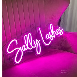 Personalized Beauty Salon Neon Sign LED Neon Light Sign for Beauty Salon/Hair Salon/Beauty Bar Aesthetic Nail Room/Lash Room Neon Wall Decor
