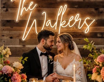 Custom Wedding Neon Sign, Custom Neon Sign Battery Operated, Neon Sign Custom Wedding, Custom Led Neon Sign For Wedding, Vintage Neon Lights