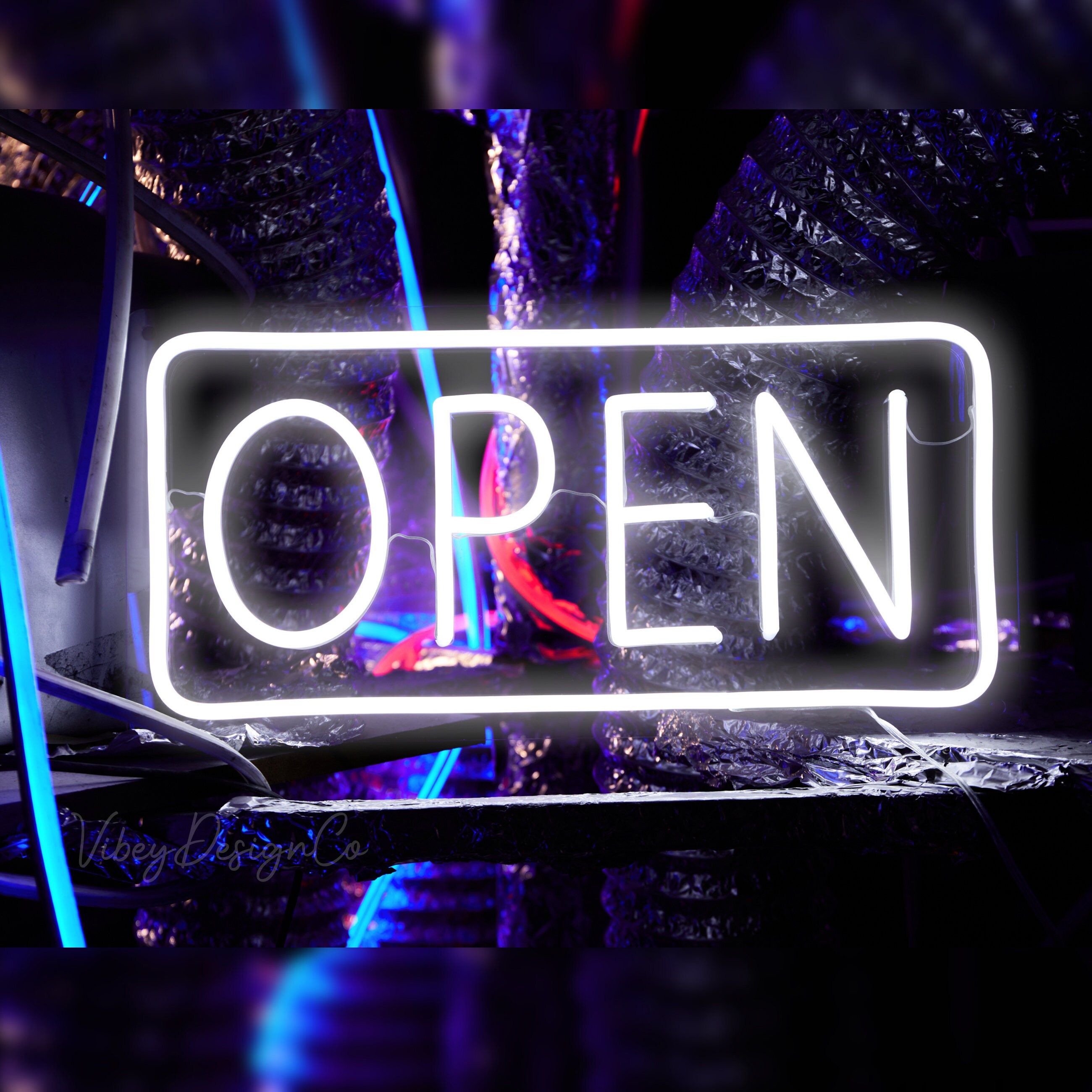 OPEN Neon Sign for Studio Business/ Custom Neon Sign/ Battery Operated ...