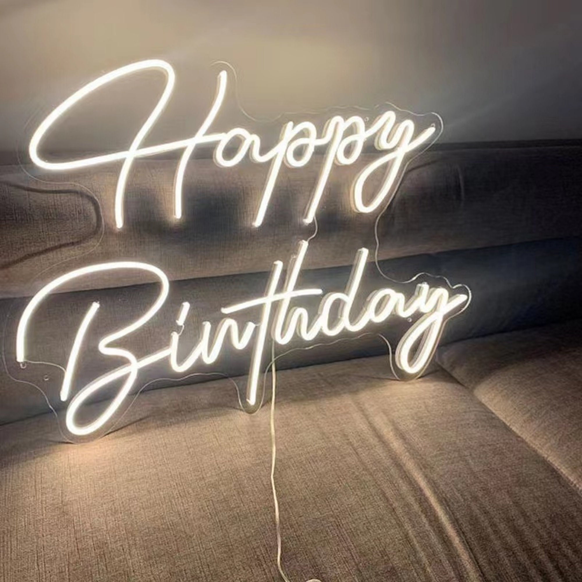 Happy Birthday Neon Sign,21st Birthday Sign ,21st Birthday Signs,custom  Neon Sign,white Neon Sign 