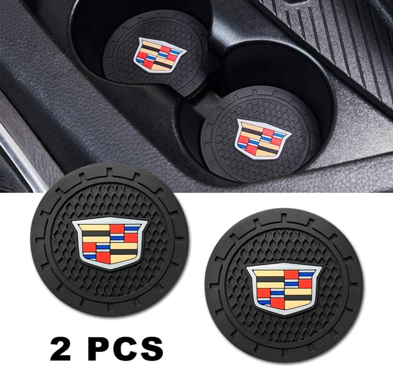 2 Pack Car Cup Holder Coasters for 2.75 inch for CADILLAC Etsy