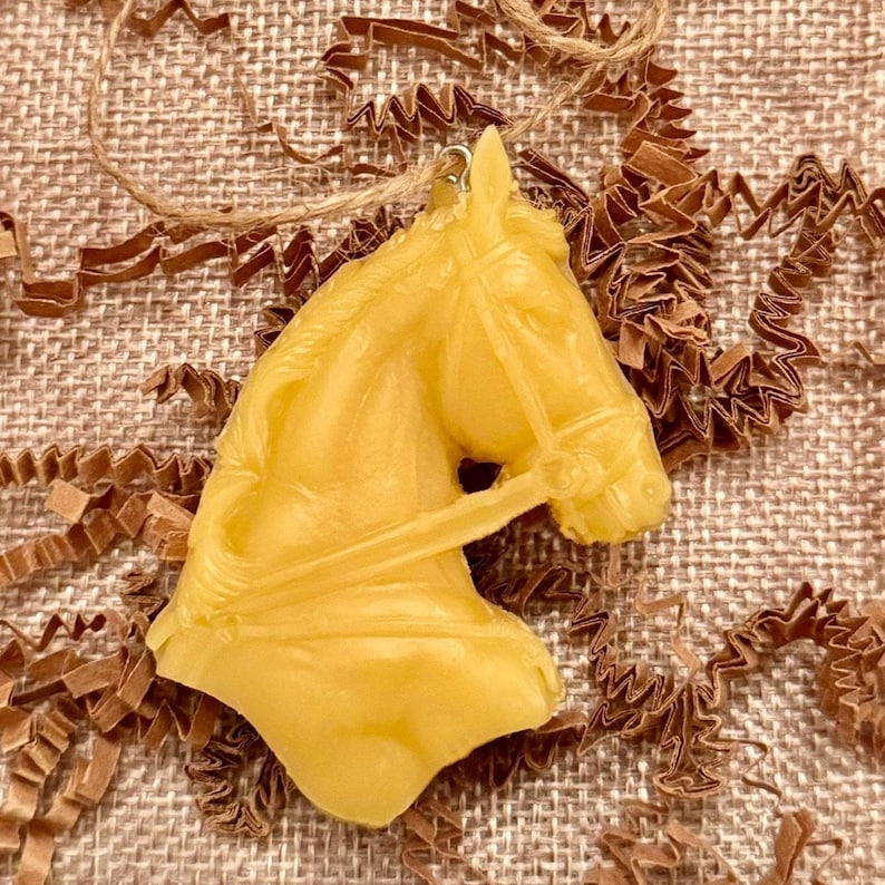 Beeswax Ornaments Horse Head-unscented