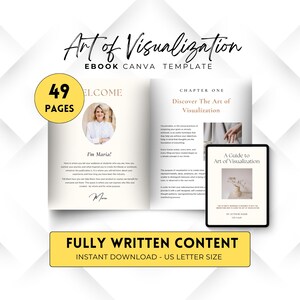 Cuaderno de ejercicios de Canva para el arte de la visualización, Manifiesta tus sueños, Ley de la atracción, Trabajo con la sombra