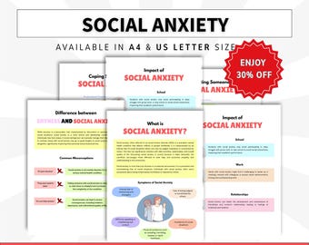 Social Anxiety Worksheets, Behavioral Therapy, Communications Skills, School Counselling, Therapist Tools, DBT,CBT