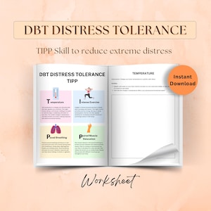TIPP skill to reduce extreme distress or emotional arousal, DBT distress tolerance skill, managing stress, anxiety coping skills therapy