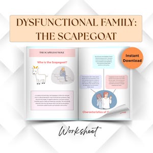 Dysfunctional Family Roles The Scapegoat, Therapy Worksheets, Internal Family Systems, Self Work Notes Coping Skills