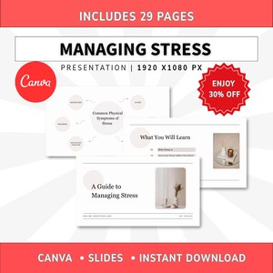 Präsentation zum Thema Stressmanagement, Webinar-Online-Kurs, Fertige Strategien zur Stressbewältigung