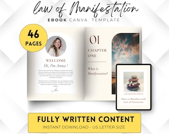 Manifesting Plr, Spiritual Book Done for You, Plr Meditation Mindfulness, Personal Growth Ebook, Mindset Guide Workbook, Mindset Coach