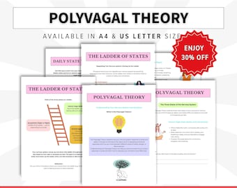 Polyvagal Theory Worksheet, Co-Regulation, Nervous System Regulation Workbook, Emotional Regulation Skills