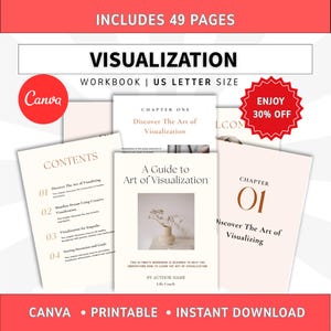 Art of Visualization Ebook, Spiritual Coaching Workbook, Mindfulness Coaching, Personal Growth Ebook, Mental Health Course, Ebook Wellness