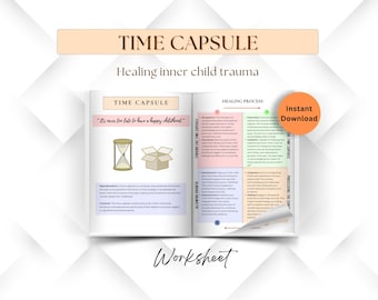 Time capsule healing inner child trauma, reparenting journal, emotional regulation, trauma resources, self therapy