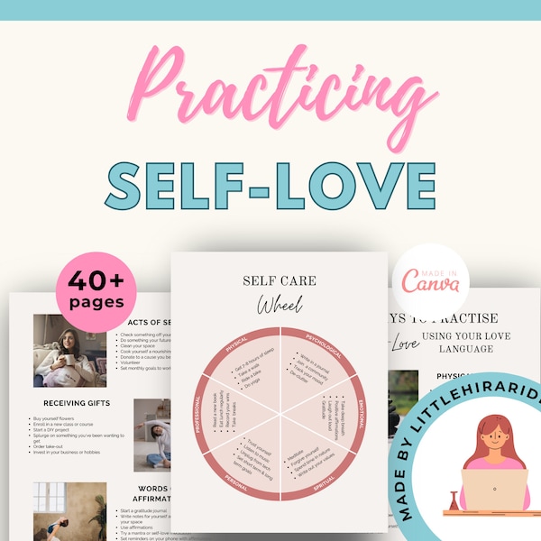 Self- Love Coach Workbook, Done For You Self-Love, Life Coaching Tools, Brandable Coaching Resources, Lead Magnet Coaching Workbook Template