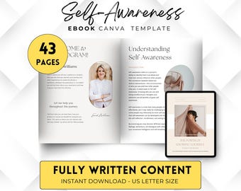Canva-werkboek zelfbewustzijn, cursus Done for You Life Coach, e-boek leadmagneet, merkwaardige coachingbronnen