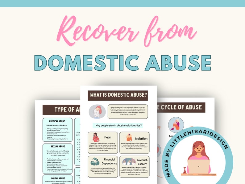 Domestic Abuse in Unhealthy Relationships Worksheets, Recovery Trauma ...