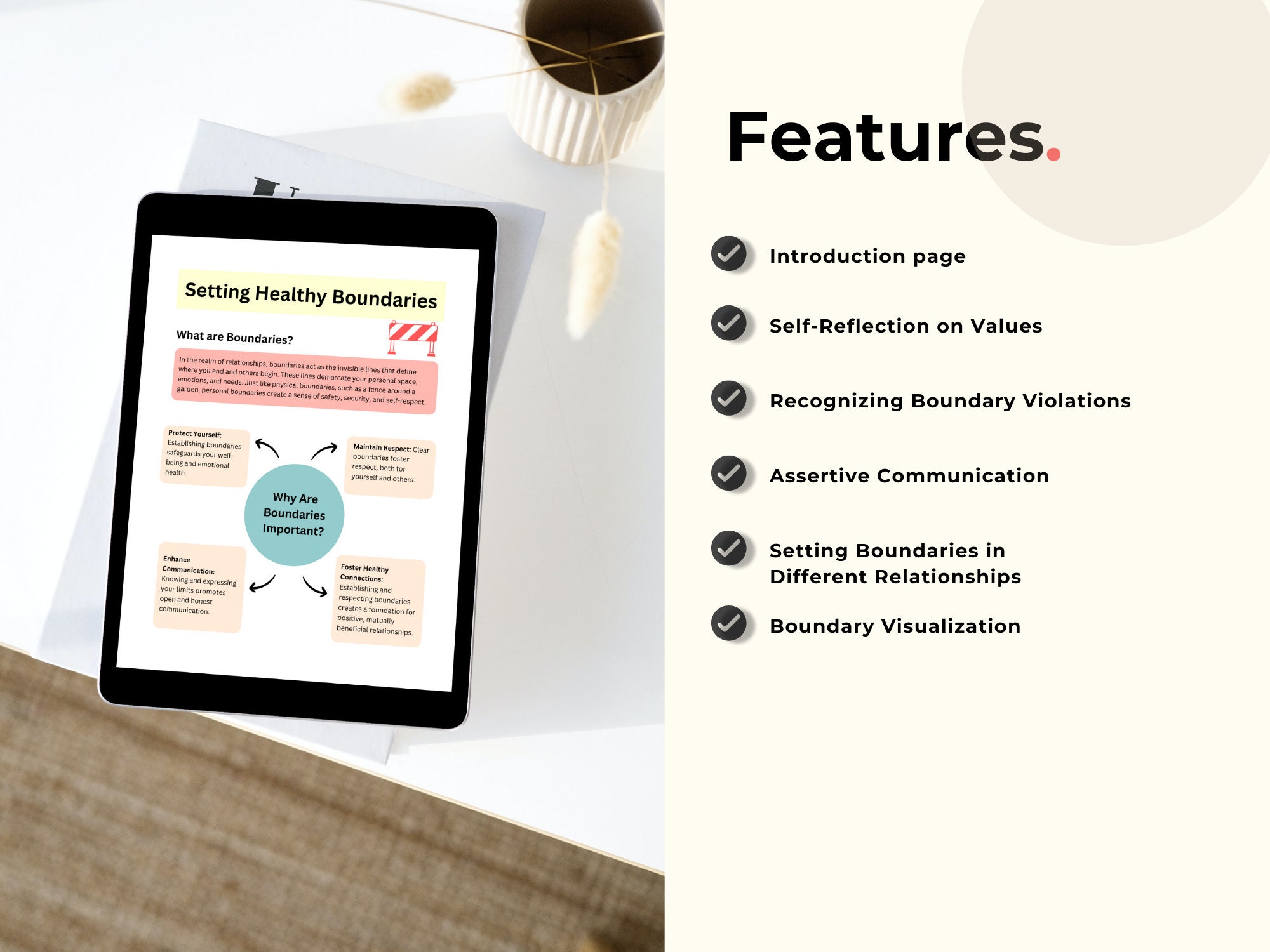 Setting Boundaries Worksheets for Adults and Teens , Family Healthy ...