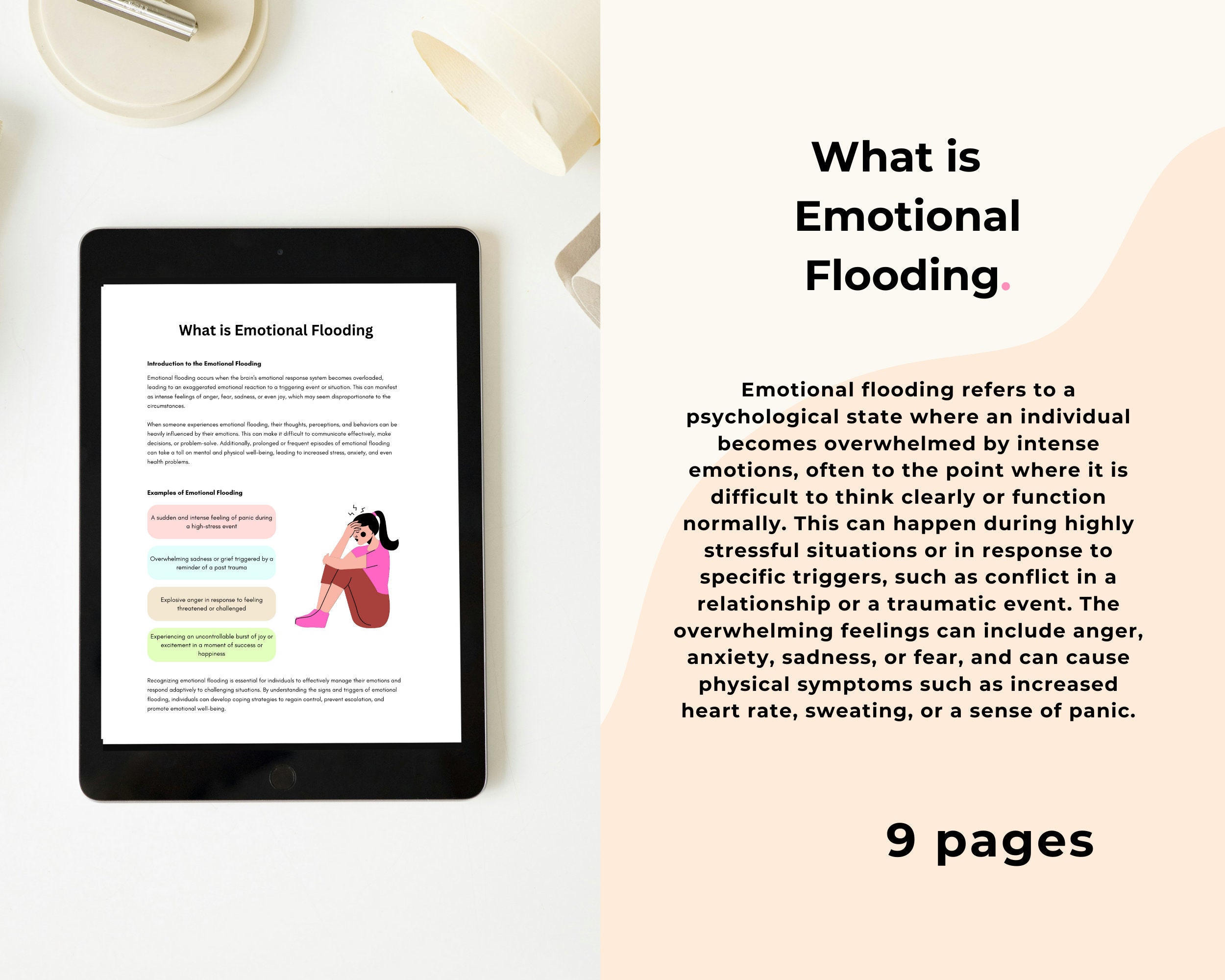 Emotional Flooding Worksheets for Managing Overwhelming Emotions Emotional Flooding Worksheets for Managing Overwhelming Emotions