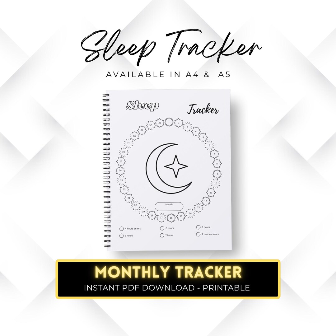Sleep Log Tracker Printable, Habit Routine Tracker, Digital Planner ...