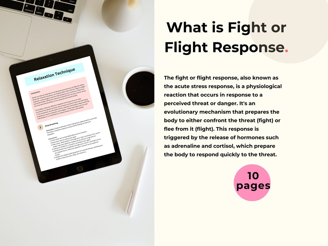 Fight or Flight Response Worksheets for Understanding Emotions ...