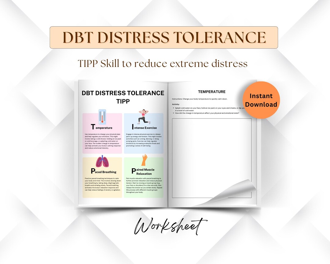 TIPP Skill to Reduce Extreme Distress or Emotional Arousal, DBT ...