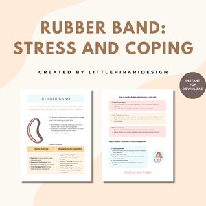 Rubber band analogy for managing stress and burnout, stress management for adult, self help resources for mental health tools, stress relief