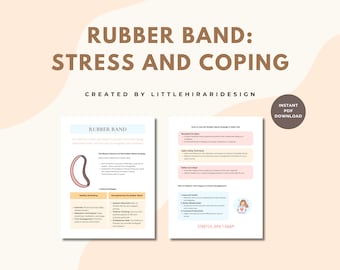Rubber band analogy for managing stress and burnout, stress management for adult, self help resources for mental health tools, stress relief