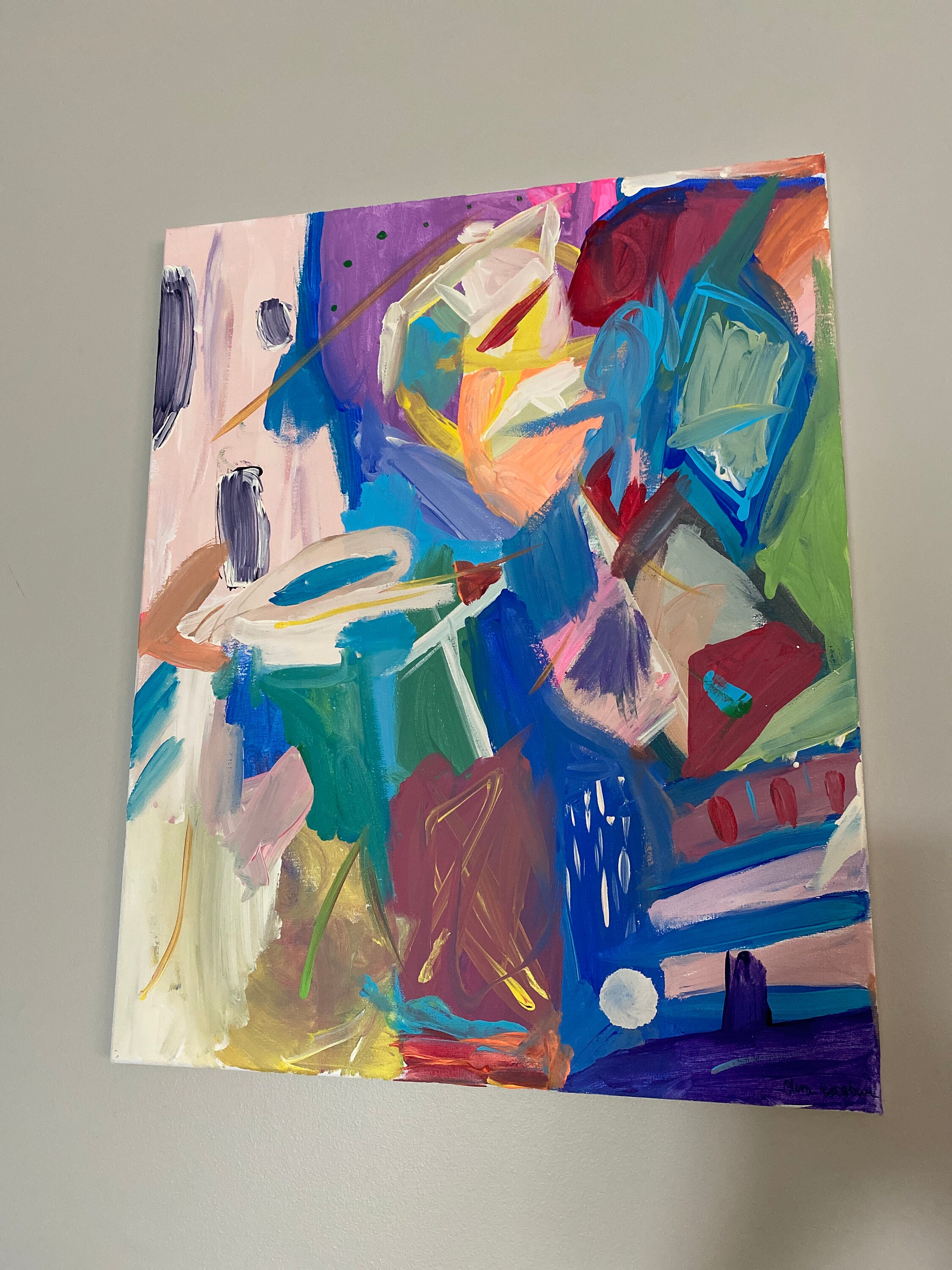 Abstract and Colorful Painting/ Acrylic Etsy UK