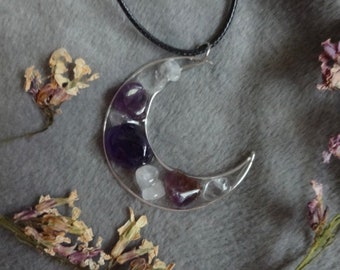 Crescent Moon-Amethyst