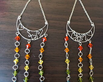 Rainbow Dangle Earrings