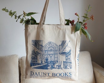 Books Canvas Tote Bag / High Quality Thick Material with inner Pocket / Cotton Shopping Bag / Book lover gifts / Library Bag/women bag