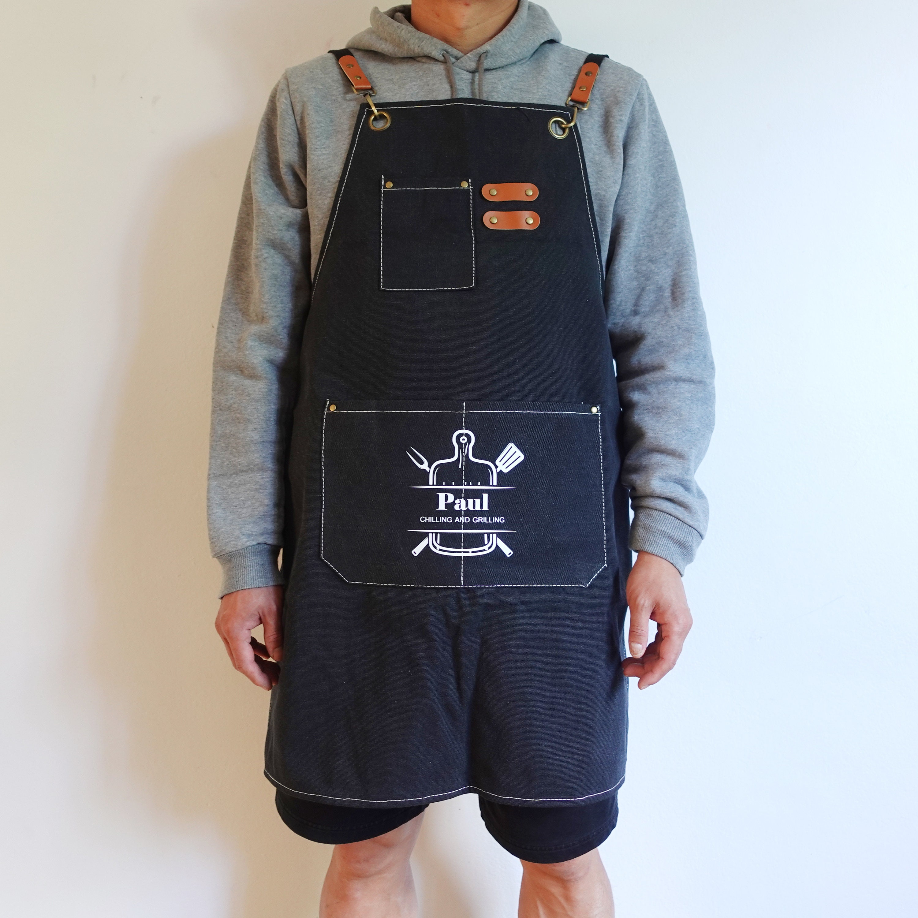 Grill Master Apron, BBQ Apron, Grill Apron, Personalized Apron, Grill Dad Gift, Great Chef, Apron For Men, Barbeque Apron, Grilling Apron