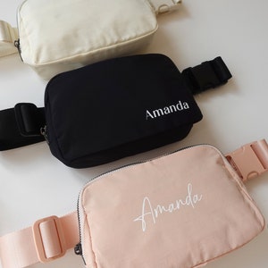 Everywhere Belt Bag,Personalized Fanny Pack with Name, Custom Outdoor Sports Bag, Monogram Bumbag, Bridesmaid Fanny Pack Gifts, Travel Bag