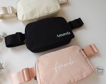 Everywhere Belt Bag,Personalized Fanny Pack with Name, Custom Outdoor Sports Bag, Monogram Bumbag, Bridesmaid Fanny Pack Gifts, Travel Bag