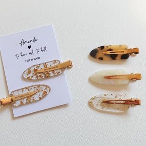 Set of 2, PROPOSAL HAIR CLIPS, To have and to hold, Non-Crease hair pins, Bridesmaid box filler, Hair Proposal Box Gift , Gift for Her,  H01