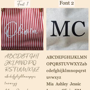 Customized striped Linen Rattan Bag, Leather Handle, image 5