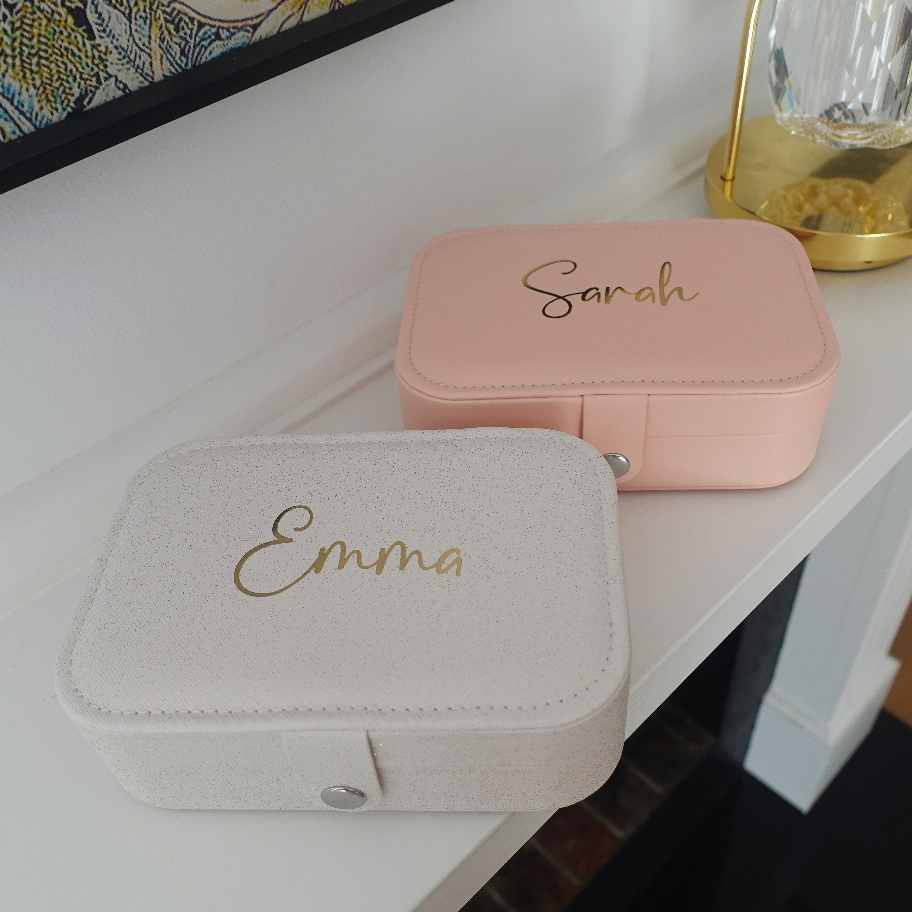Personalized Jewelry Boxes Accessories Case Bridesmaid Etsy Australia