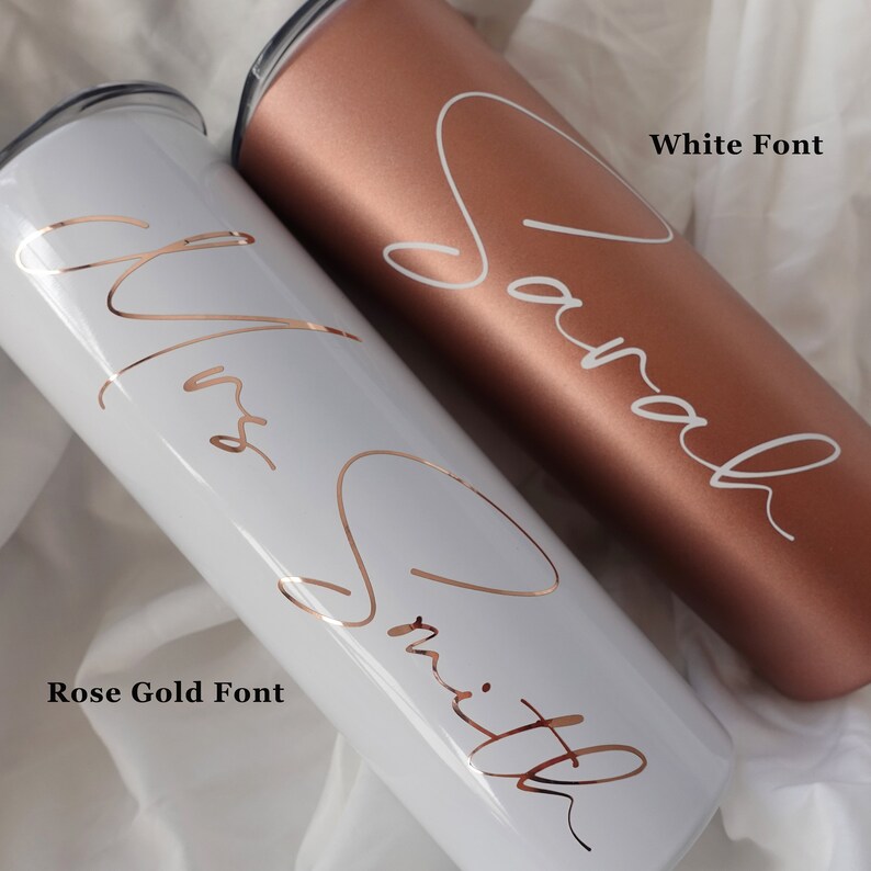 Tumbler Skinny personalizzato da 20 once / Cannuccia e coperchio riutilizzabili / Regali aziendali / Regali per lei / Tumbler Skinny personalizzato / Regali personalizzati immagine 5