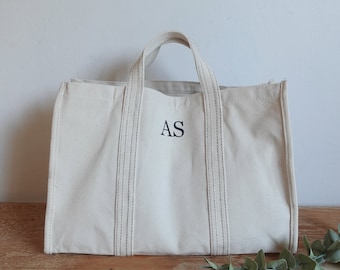 Bridesmaid Bag, Beach Bag, Monogram Bag, Canvas Tote Bag, Bridesmaid Gift Bag, Wedding Bag, Personalized Tote Bag, Market Bag with name