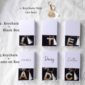 Custom Handmade Resin Letter Keychain, School Backpack Charm, Mother's ...